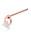 Dangling Triangle Straight Nose Stud NSKA-798